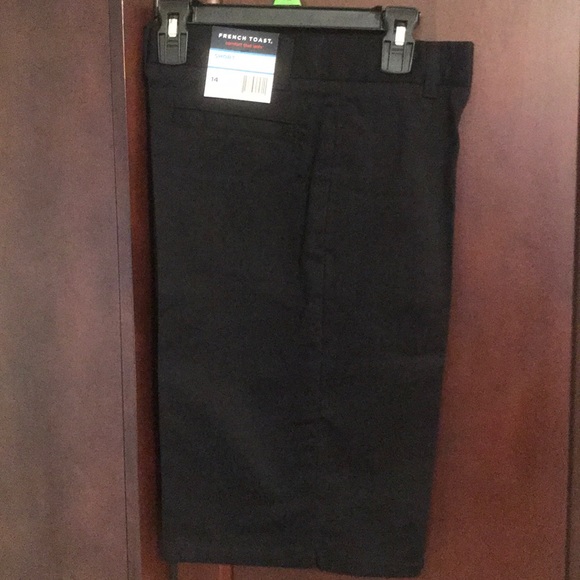 NEW black flat front shorts - Picture 1 of 3